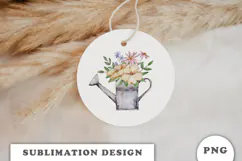 Watercolor Garden sublimation PNG Product Image 2