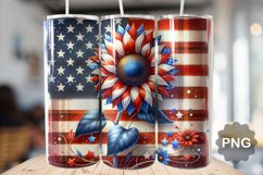 4th Of July Sunflowers Tumbler Bundle - 4th of July Tumbler Product Image 3