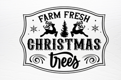 Vintage Christmas Sign SVG Product Image 2