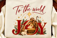 4 Christian Christmas Shirt Designs, 4 Nativity Faith Quote Product Image 2