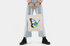 Butterfly Blue Yellow Insect Watercolor Sublimation Product Image 2