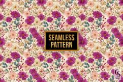 Vintage Floral Pattern Digital Paper Product Image 2