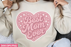 Best mom ever PNG, Retro Mother Sublimation PNG Product Image 1
