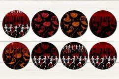 Funny Halloween | Sublimation round earring bundle, PNG Product Image 2