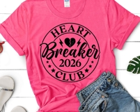 Heart Breaker Club SVG | Funny Valentine 2026 Shirt PNG Product Image 2