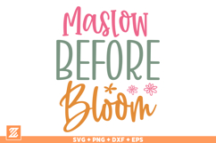 Maslow Before Bloom SVG PNG, Teacher SVG Cut File Product Image 1
