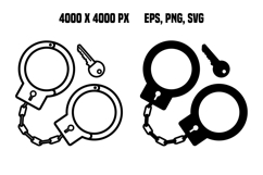 Handcuffs Icons Product Image 1