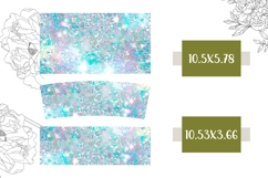 Blue Tumbler Template, Blue Glitter 40 Oz Tumbler PNG Product Image 2