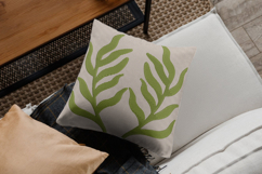 Minimal Leaf Branch Modern Embroidery Design Product Image 2