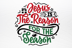 Christmas Round Ornaments Sign SVG Product Image 2