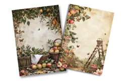 Rustic Apple Orchard Junk Journal Pages Product Image 2