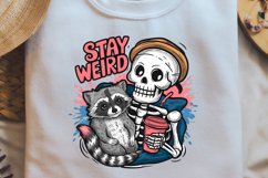 Retro Sarcastic Skeleton Sublimation Design Product Image 2