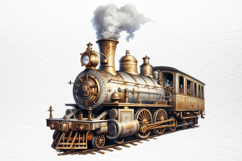 Steampunk Christmas Sublimation PNG Product Image 2