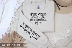 Fuel Your Spirit S VG Design - Sleeve T-Shirt Design Product Image 2