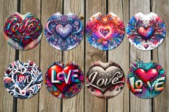 Valentine inscription | Love Car coaster &amp; key chain designs Product Image 2