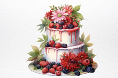 Christmas Cake Sublimation Clipart PNG Product Image 2