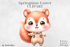 Cute Springtime Easter Clipart BUNDLE PNG. Product Image 4