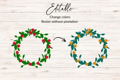Traditional Christmas Wreath SVG Product Image 2