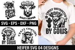 Heifer SVG Design - Don t Be A Salty Heifer Product Image 1