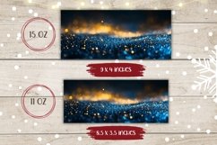 Christmas Mug Sublimation, Glitter Mug Wrap Design Product Image 2