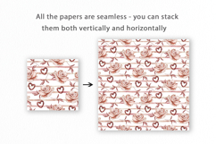 Sweets Heart Seamless Pattern, Valentines Digital Paper Product Image 2