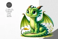 Fantasy clipart, Dragon clipart, Nursery clipart Product Image 1