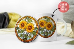 Sunflower Sublimation Bundle | Stained Glass Sublimation Product Image 3