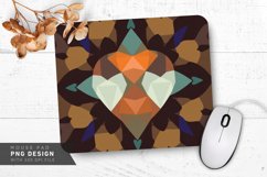 Modern Geometric Hearts Mouse Pad PNG Design Product Image 1