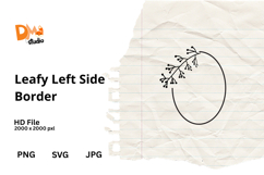 Leafy Left Side Border Product Image 1