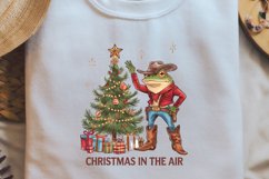 Retro Christmas Quotes Christmas in the air Sublimation PNG Product Image 1