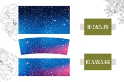 Sky Tumbler Design, Glitter 40 Oz Tumbler Template Product Image 2