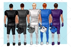 Rugby clipart, American football clipart, personalized art Product Image 2