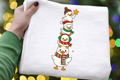 Christmas Ducks PNG Clipart, Cute Stacked Ducks Sublimation Product Image 5