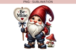 Valentine gnome png design for T-shirts Product Image 2