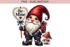 Valentine gnome png design for T-shirts Product Image 2
