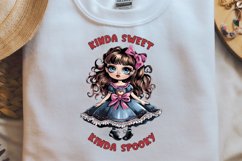 Zombie Dolls Kinda Sweet Kinda Spooky Sublimation PNG Product Image 1