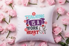 Teaching is a work of heart SVG Product Image 2