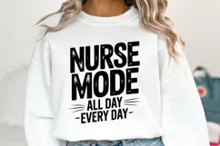 Nurse Mode svg | Svg Cut Files | Shirt Svg Product Image 1