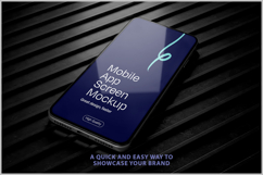 Phone Mockup Elegant Dark Background Product Image 2