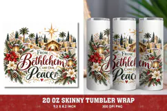 Light of the World 20oz Tumbler Wrap, Christian Christmas Na Product Image 1