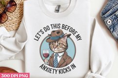 Let&#039;s do this before my PNG, Funny Animal Sublimation PNG Product Image 2