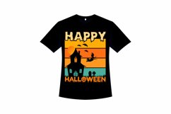 Halloween Stylish Retro T-shirt Design Product Image 2