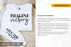 Imagine Victory SVG - Mother's Day Sleeve T shirt Design Product Image 2