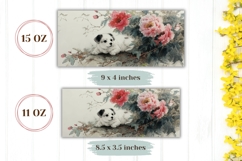 Dog Mug Design, Flowers Mug Template, Floral Mug Wrap Product Image 2