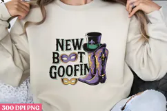 NEW BOOT GOOFIN PNG, Mardi Gras Sublimation PNG Product Image 1