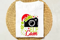 Elf Cam Svg, Elf Camera Svg, Funny Christmas Cam Svg. Product Image 2