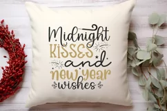 Midnight Kisses and new year wishes SVG, Happy New Year SVG Product Image 2