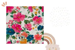 Art Flowers Pillow PNG, Vintage Pillow Case Template Product Image 2