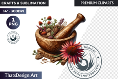 Medicinal Herbs clipart PNG, Apothecary Botanical Graphic Product Image 1