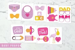 Baby Shower for Baby Girl Photo Booth Props Product Image 3